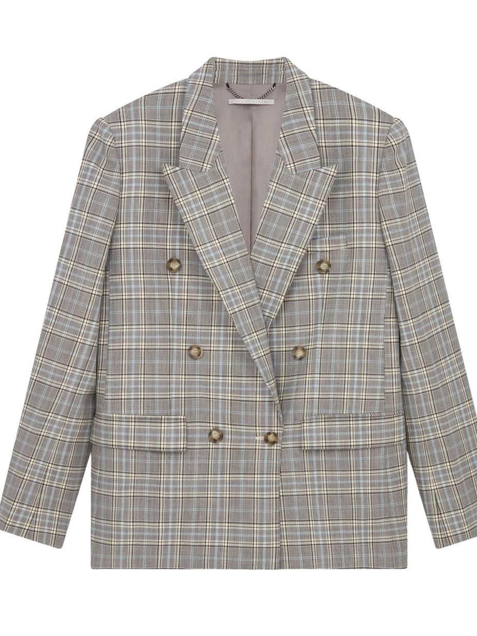 Cheap McCartney Stella check-print wool Women blazer 0807